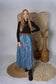 Regular 4 Layer Maxi Length Up-Cycled Reversible Sari Wrap Skirt #133