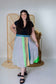 Plus/Tea Length Up-Cycled Reversible Sari Wrap Skirt #49