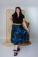 Plus/Tea Length Up-Cycled Reversible Sari Wrap Skirt #92