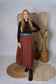 Regular 4 Layer Maxi Length Up-Cycled Reversible Sari Wrap Skirt #137