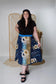 Plus/Tea Length Up-Cycled Reversible Sari Wrap Skirt #94