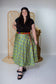 Plus/Maxi Length Up-Cycled Reversible Sari Wrap Skirt #96