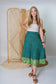 Regular/Tea Length Up-Cycled Reversible Sari Wrap Skirt #84