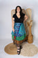 Plus 4 Layer Maxi Length Up-Cycled Reversible Sari Wrap Skirt #147