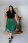 Goddess/Tea Length Up-Cycled Reversible Sari Wrap Skirt #18