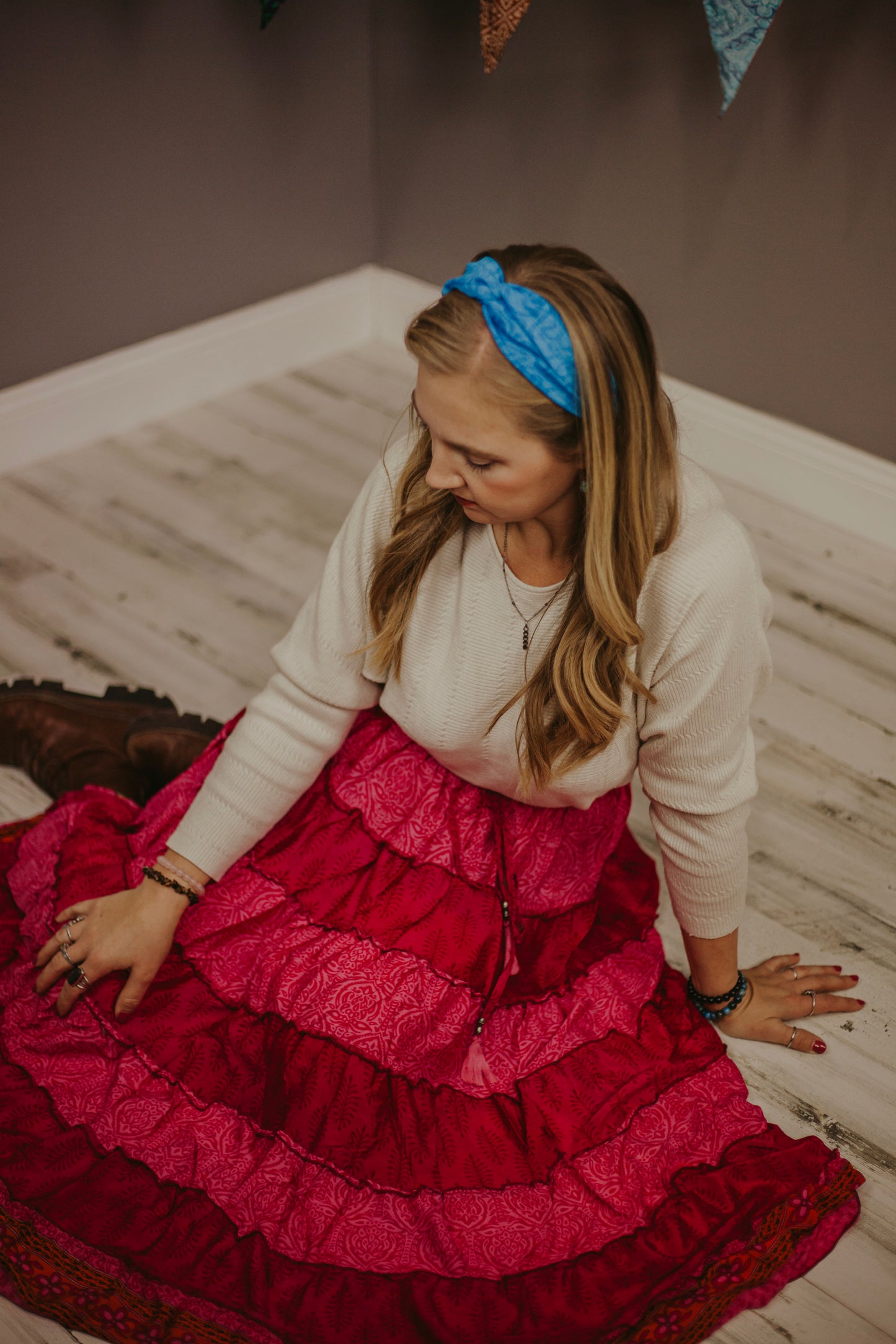 Mystery Up-cycled Stretchy Sari Knot Headband