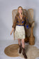 Regular Up-Cycled Sari Bell Sleeve Wrap Tie Top #102