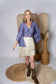 Regular Up-Cycled Sari Bell Sleeve Wrap Tie Top #103
