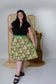 Goddess/Tea Length Up-Cycled Reversible Sari Wrap Skirt #48