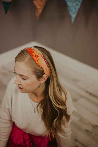 Mystery Up-cycled Stretchy Sari Knot Headband