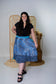 Goddess/Tea Length Up-Cycled Reversible Sari Wrap Skirt #33