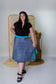 Goddess/Tea Length Up-Cycled Reversible Sari Wrap Skirt #33