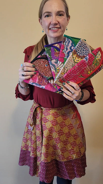 Mystery Cotton Kantha Wallet