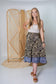 Regular/Tea Length Up-Cycled Reversible Sari Wrap Skirt #81