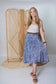 Regular/Tea Length Up-Cycled Reversible Sari Wrap Skirt #81