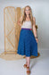 Regular/Tea Length Up-Cycled Reversible Sari Wrap Skirt #1