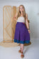 Regular/Tea Length Up-Cycled Reversible Sari Wrap Skirt #1