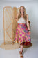 Regular/Tea Length Up-Cycled Reversible Sari Wrap Skirt #60
