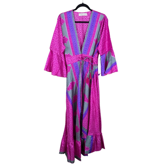 Beach Queen Up-cycled Sari Wrap Robe
