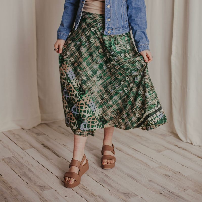 EXCLUSIVE Mystery Up-cycled Sari Reversible Skirt Bundles