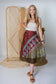 Regular/Tea Length Up-Cycled Reversible Sari Wrap Skirt #95