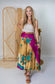 Regular/Maxi Length Up-Cycled Reversible Sari Wrap Skirt #9