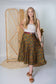Regular/Tea Length Up-Cycled Reversible Sari Wrap Skirt #95