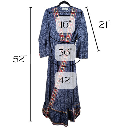 Beach Queen Up-cycled Sari Wrap Robe